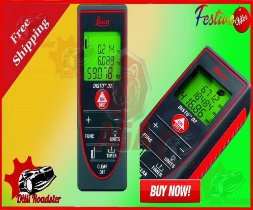 New genuine leica disto d2 laser distance measurer meter-free shipping worlwide for sale