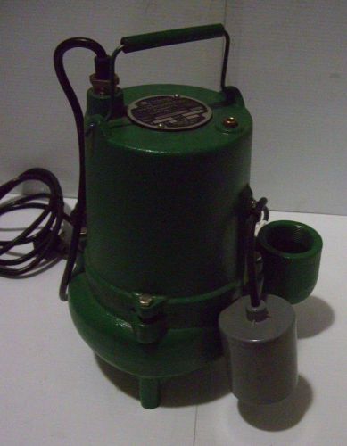 Hydromatic 1/2hp submersible sewage pump skv50aw1 115v 1 ph 10&#039; cord leaking for sale