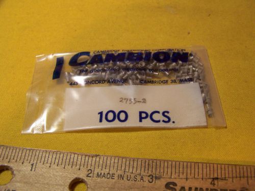 100/pk Cambion Solder Turret 180-2754-03-05-00 Terminal Post Flared .064” dia.