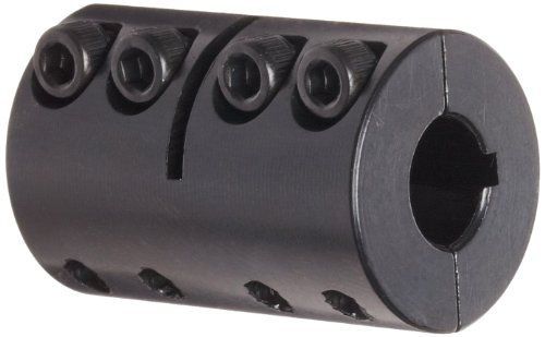 Ruland SPC-18-16-F Two-Piece Clamping Rigid Coupling with Keyway, Black Oxide