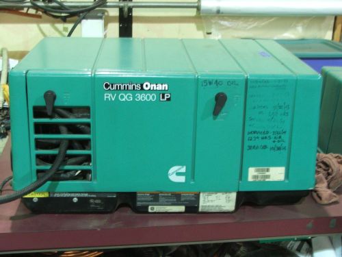 Cummins onan 3.6kw lp rv generator for sale