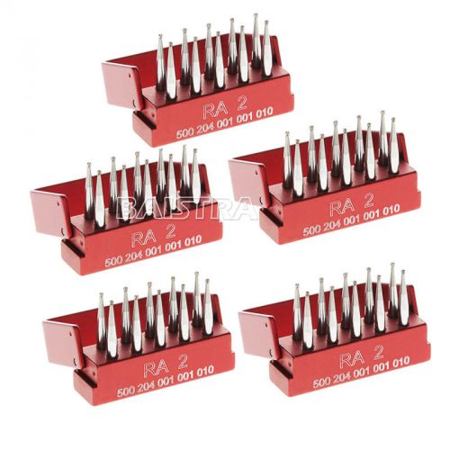 5 sets dental ra (right angle) burs low speed handpiece tungsten steel sbt burs. for sale