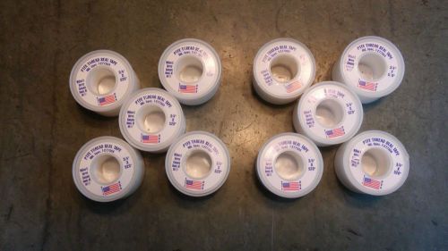 10 Rolls of Teflon Plumbers Tape