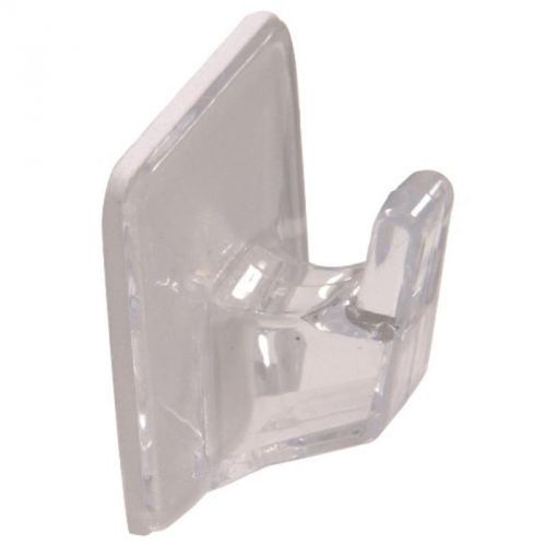 Plastic Small Hook- Clear - Adhesive Backed 3Pk Hillman Hook and Eye 852979