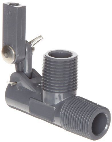 Kerick valve ps050525 pvc float valve, standard mount, 12.5 gpm at 60 psi, 1/2&#034; for sale