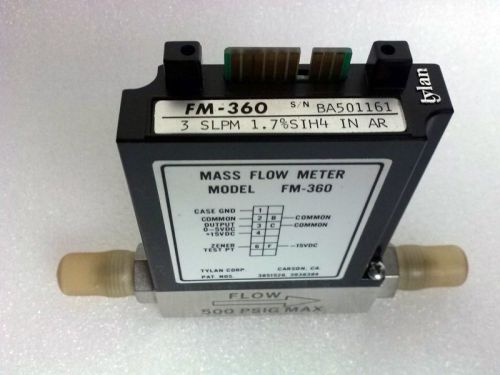 Tylan FM-360 Mass Flow Meter 1.7%SiH4 IN AR, 3SLPM, New in Box
