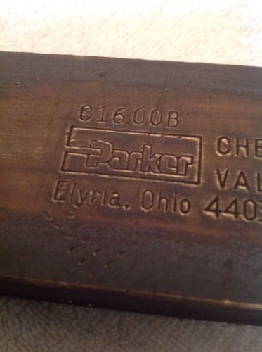 Parker C1600B Brass 1&#034; NPT Check Valve 500PSI 34-Bar 40GPM