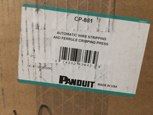 Panduit CP-881 Semi-Automated Ferrule Strip &amp; Crimp Tool