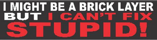 STICKER, BRICKLAYER,  CBL-3