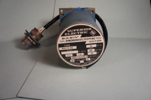 SUPERIOR ELECTRIC SLO-SYN STEPPING MOTOR P/N M062-FC-401,60 HZ 200 STEPS