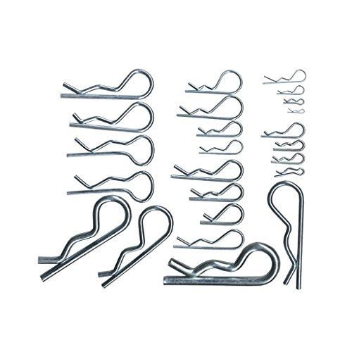 Katzco cotter pin 150 assorted pieces - heavy duty zinc-plating steel hair pins for sale