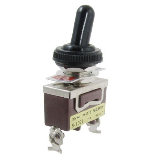 Amico AC 250V 15A Amps ON/OFF 2 Position SPST Toggle Switch with Waterproof Boot