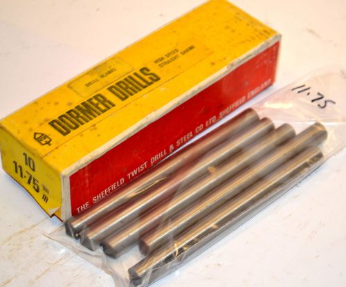 5 nos dormer uk 11.75mm dia. x 5.5&#034; long hss  drill blanks cutter tool wr14ad4c for sale