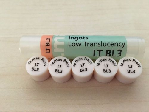 Ivoclar IPS Emax Press Ingots Low Trans LT-BL3 Pressable Ceramic 5pk NEW