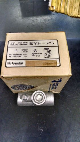 ( NEW IN BOX )    APPLETON   EYF-75  EXPLOSION PROOF SEALING FITTING