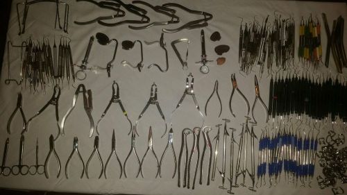 190+ dental surgical and hand instruments liquidation/closed office/save 60%+ for sale