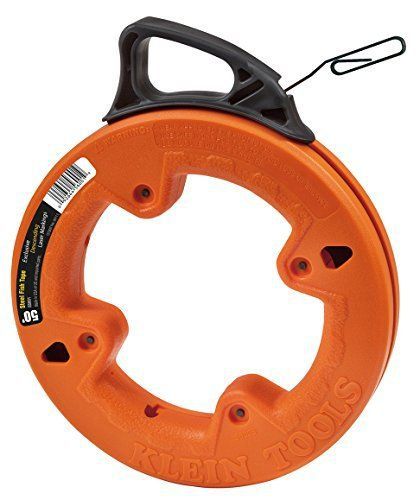 Klein tools 56001 50 feet depth finder high strength 1 8 inch wide steel fish for sale