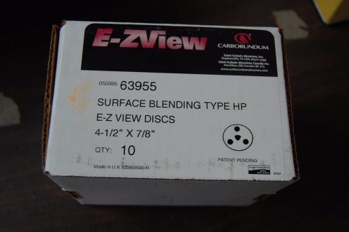 E-Z VIEW DISCS, 4-1/2&#034; x 7/8&#034;, SURFACE BLENDING, TYPE HP, BOX OF 10