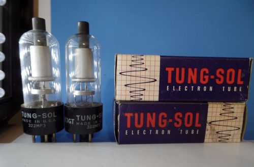 Matched NOS Pair TUNG-SOL 1B3GT Vacuum Tubes TV7 Tested 100%+