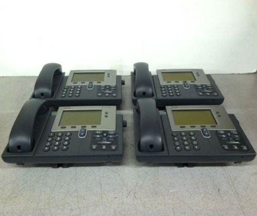 QTY4 Lot Cisco CP-7942G 7942 Series Business VOIP Phone For Parts Not Working