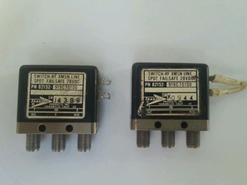 LOT OF 2 Transco 919C70100 Switch RF XMSN Line