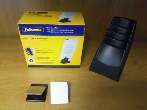 Fellowes 75021 Partition Additions Mini Step File 2-1/2w x 3-3/8h Graphite  A