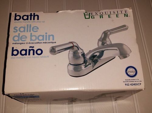 Ldr 952 42405cp exquisite bathroom faucet, dual tulip handle, with pop-up. for sale