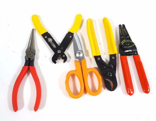 5 pc coaxial fiber optic plier tool kit for sale