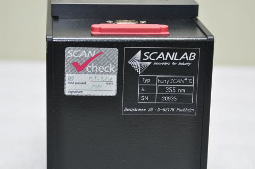 SCANLAB hurrySCAN 10, 355nm GALVANOMETER