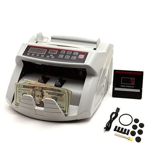 NuLink? Professional Currency Bill Cash Banknote Money Counter Machine With UV