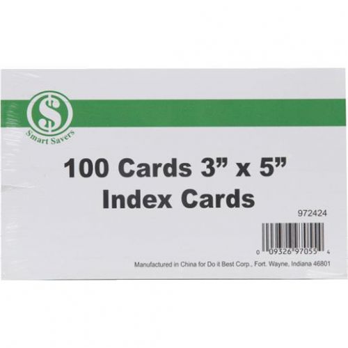 100PK 3X5 INDEX CARDS 10239