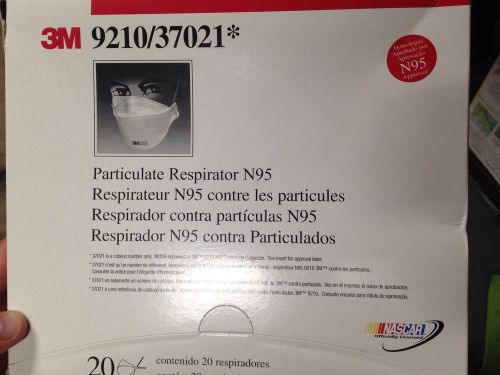 Free Shipping Box Of (20) 3M Particulate Respirator N95 9210 / 37021