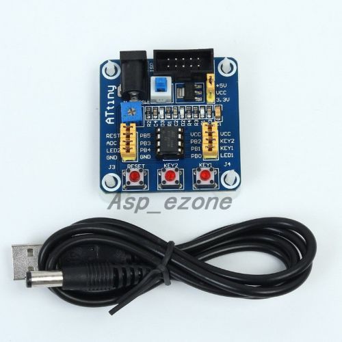 Attiny13 AVR Development Learning Board Experimental Test Board with USB cable