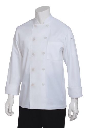 Chef Works WCCW Le Mans Basic Chef Coat, White, Large