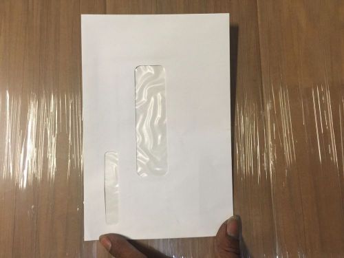6 x 9 Double Window White Wove Envelopes