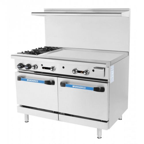 Radiance TARG-2B36G Commercial 2 Burner Range with 36&#034; Griddle Natural Gas