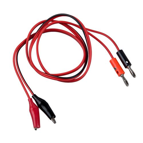 W6 sodial(r) alligator clip to banana plug probe cable test lead 90cm 3ft for sale