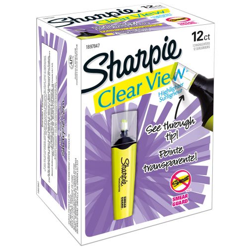 Sharpie Clear View Highlighter-Yellow
