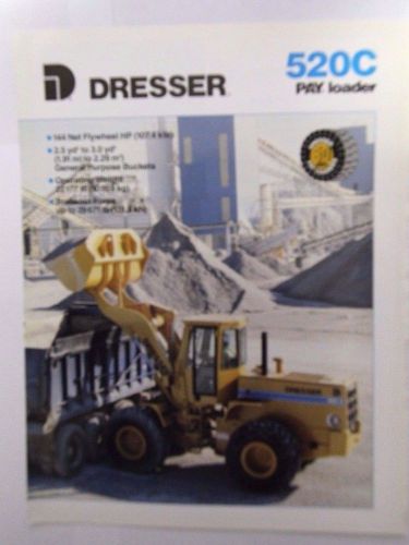 Dresser 520C Pay Loader Original sales brochure