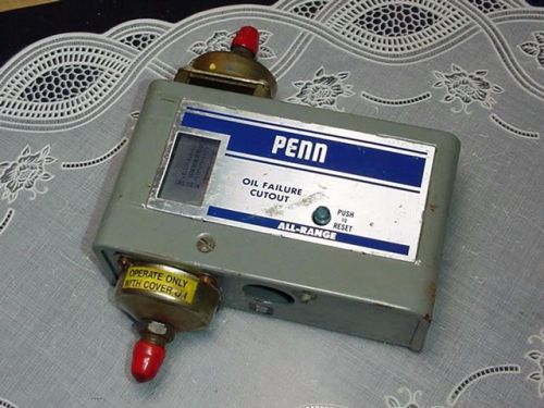 Penn P128AA-2 Oil Failure CutOut Range 8-70 Psi , 60 Sec Time Delay, 120/240V
