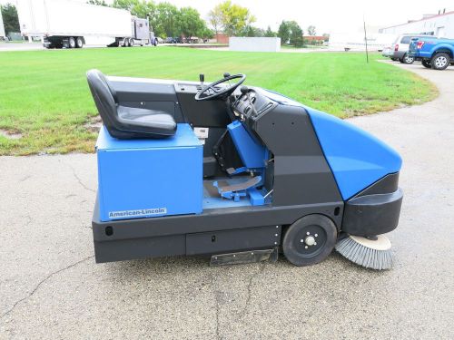 American Lincoln 6150 Ride On Electric Sweeper New Batteries 197 Hours Nice
