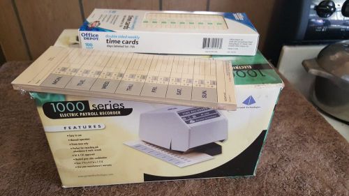 UNUSED! ELECTRIC PAYROLL RECORDER TIME CLOCK 1000 SERIES - PYRAMID TECHNOLOGIES