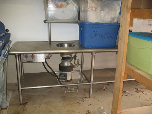Used Commerical Salad Prep Station with Double Sink and Disposal