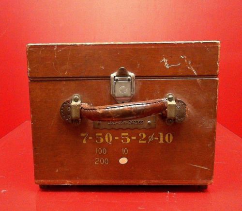 Vintage Weston Electrical Model 329 Polyphase Watt Meter In Wooden Casing