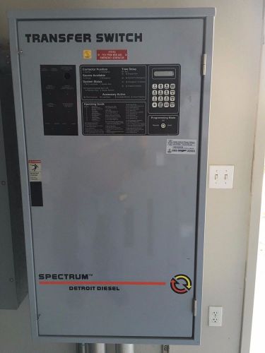 Automatic transfer switch 260 amp spectrum detroit diesel 480v 4 wires 3 poles for sale