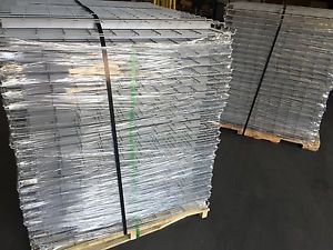 Lot of 40 used wire meshing/pallet racking, 42&#034; x 46&#034;...