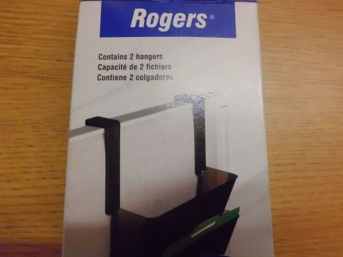 New Lot of 2 Rogers Partition Hangers in Black