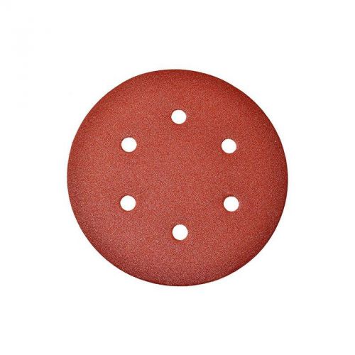 Aleko sandpaper discs 60 grit 5 in diameter with 8 holes lot of 5 for sale