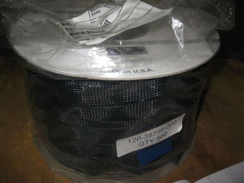 Alpha expandable black braided polyester sleeving grp-110 3/4 black 500 foot for sale