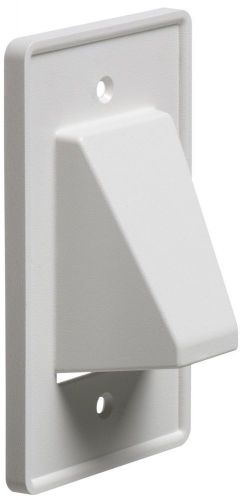 Arlington ce1-1 recessed cable wall plate 1-gang white 1-gang; 1-pack for sale